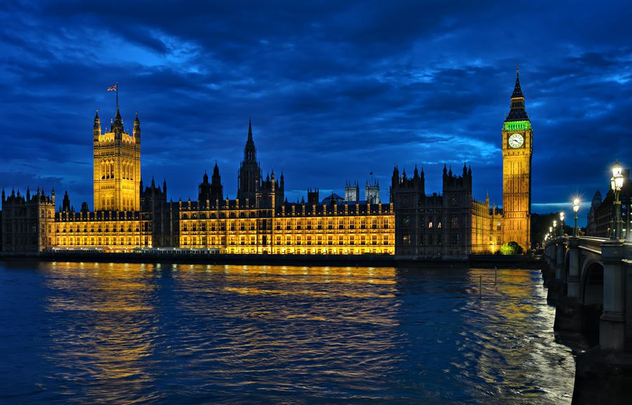 Houses of Parliament at night